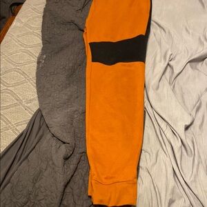 South Pole Orange Joggers with Black Accent